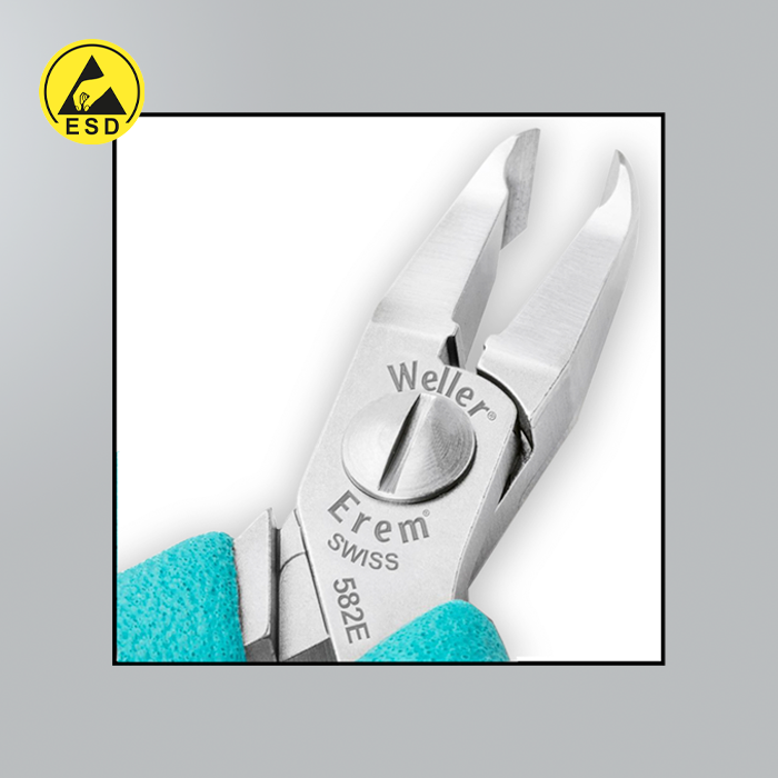 Erem 582E - Angled Narrow Head Tip Cutter - Flush ESD (E-582E) Erem 582E - Angled Narrow Head Tip Cutter - Flush ESD (E-582E)